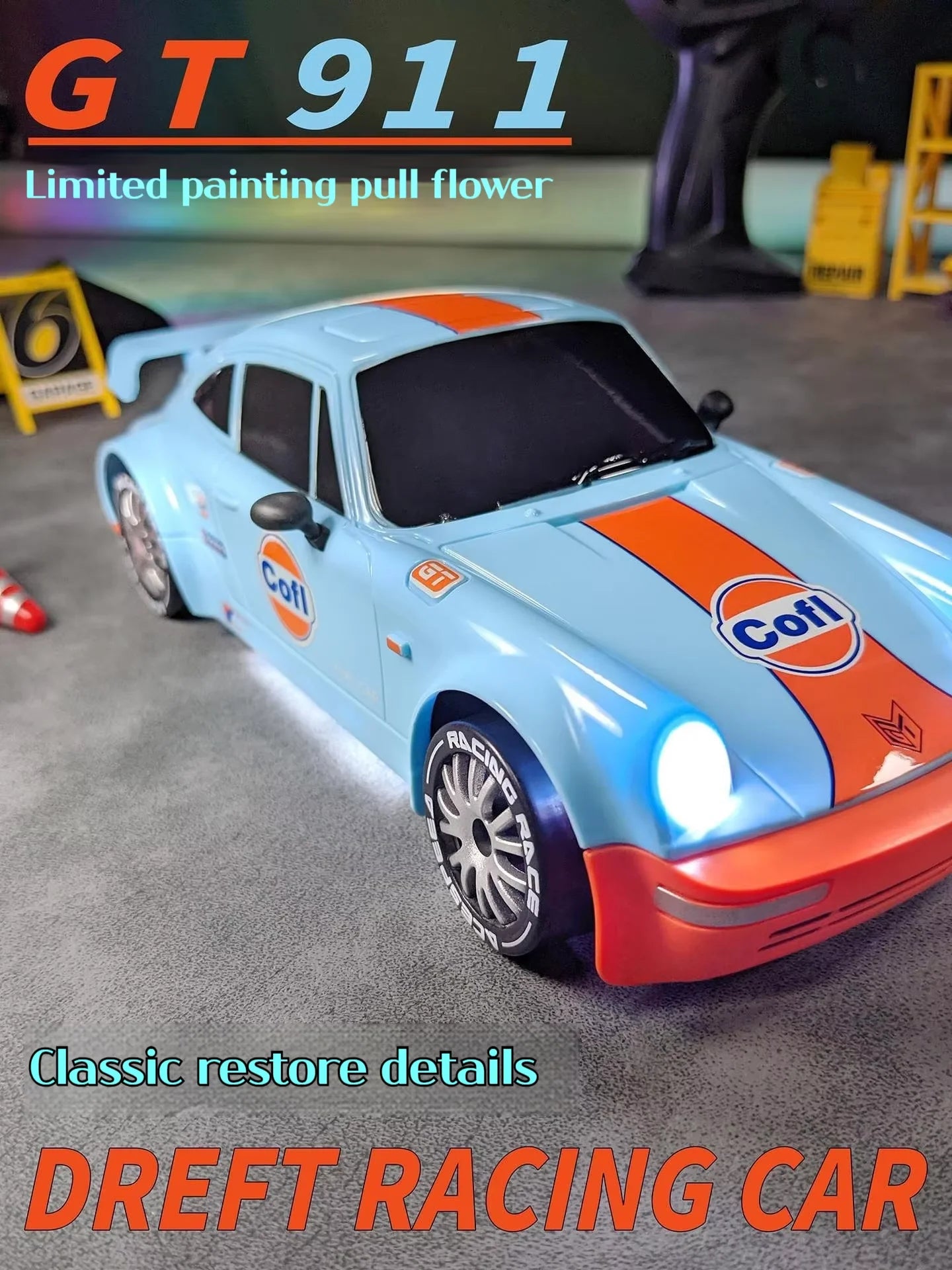 2026 New Remote Control Car, Limited Edition RC Drift GT 911, Full-Size Car, Accelerator, Four-Wheel Drive, Racing Car, Boy Toy.
