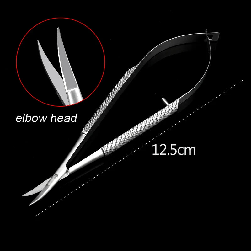 1pcs Corneal Scissors Micro Surgical Vannas Titanium Stainless Steel  Micro Scissors