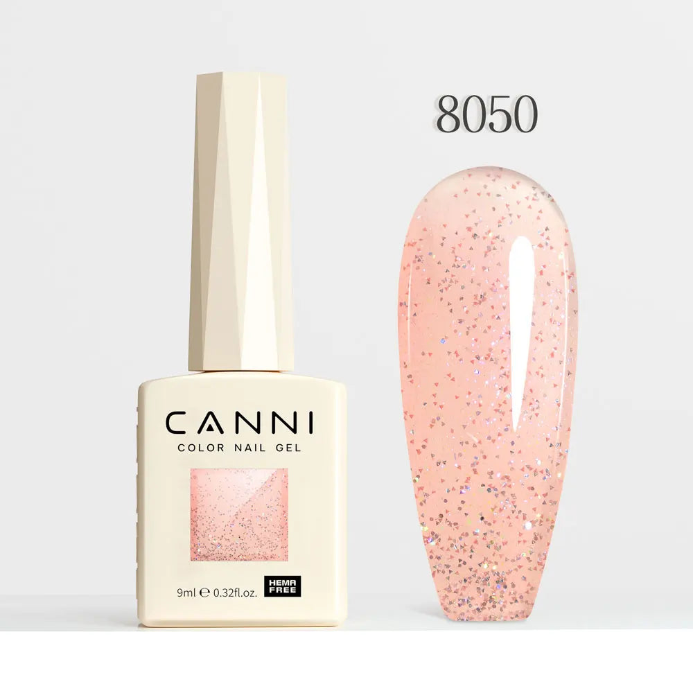 9ml CANNI Nail Gel Polish HEMA FREE Diamond Sparkle Sequin Gorgeous Color Venalisa Semi Permanent Soak Off UV LED Glitter Nails