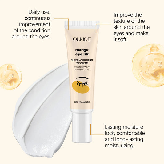Eye Lift Cream Fade Dark Circles Relieve Puffiness Remove Wrinkles Reduce Fine Lines Brightening Smoothing Tightening Eye Cream