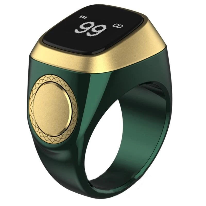 Y55C ibla Zikr 1 Lite for Smart Ring for Muslims Tally Tasbeeh Counter, Button 4 Prayer for Time Reminder BLE 5.1 Versi