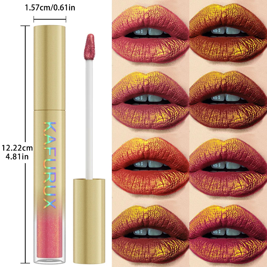 14 Colors Sparkling Shine Lip Glaze Glitter Metallic Long Lasting Lip Gloss Waterproof Liquid Lipstick Makeup Lip Oil Gifts