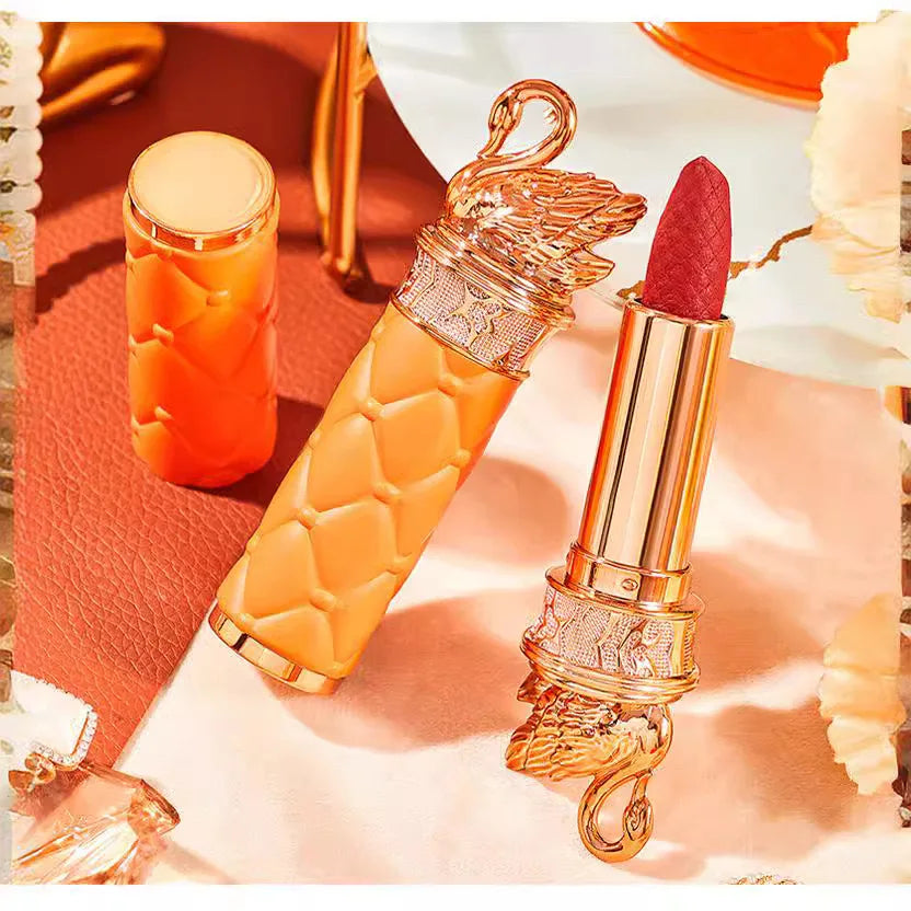 Swan Velvet Matte Lipstick Waterproof Long Lasting Red Matte Korean Full Coverage Lip Makeup