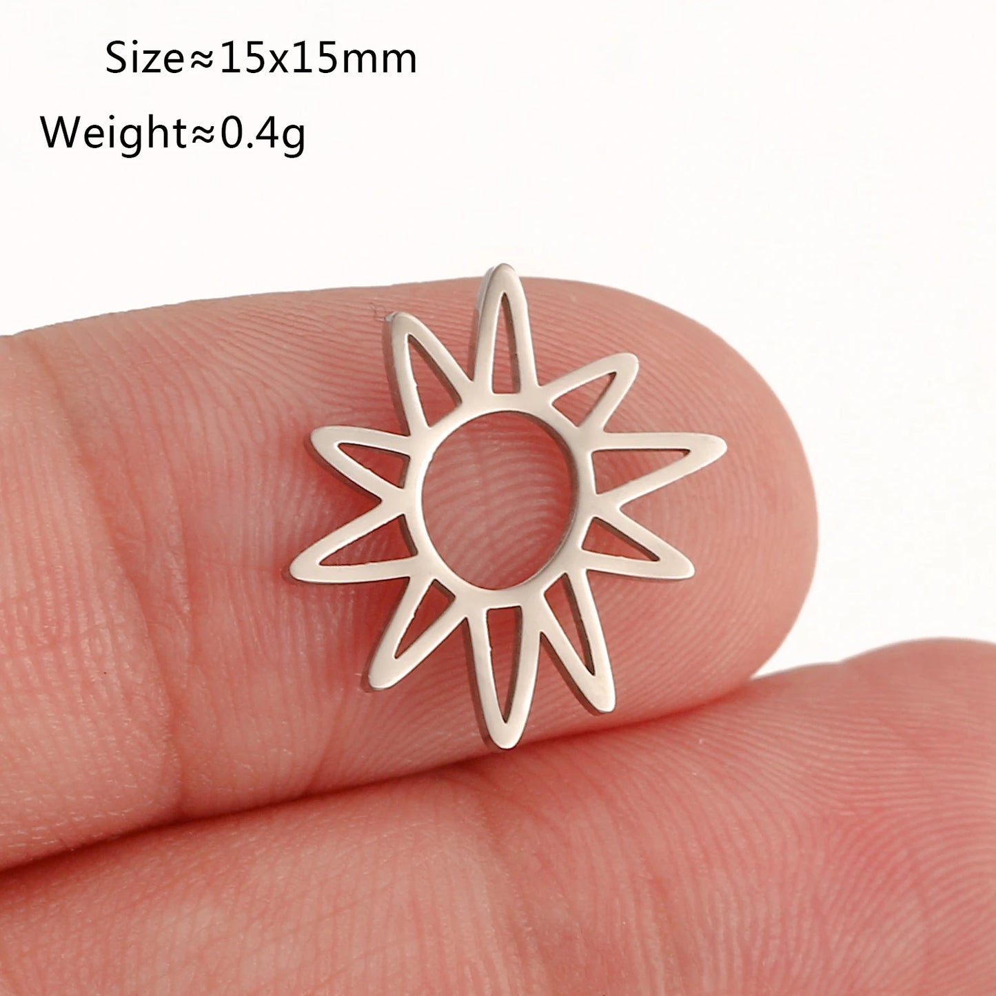 5Pcs Spring Bee/Butterfly/Beelet Charms Stainless Steel Scarab Moths Pendants DIY  Necklace Bracelet Jewelry Making Accessories
