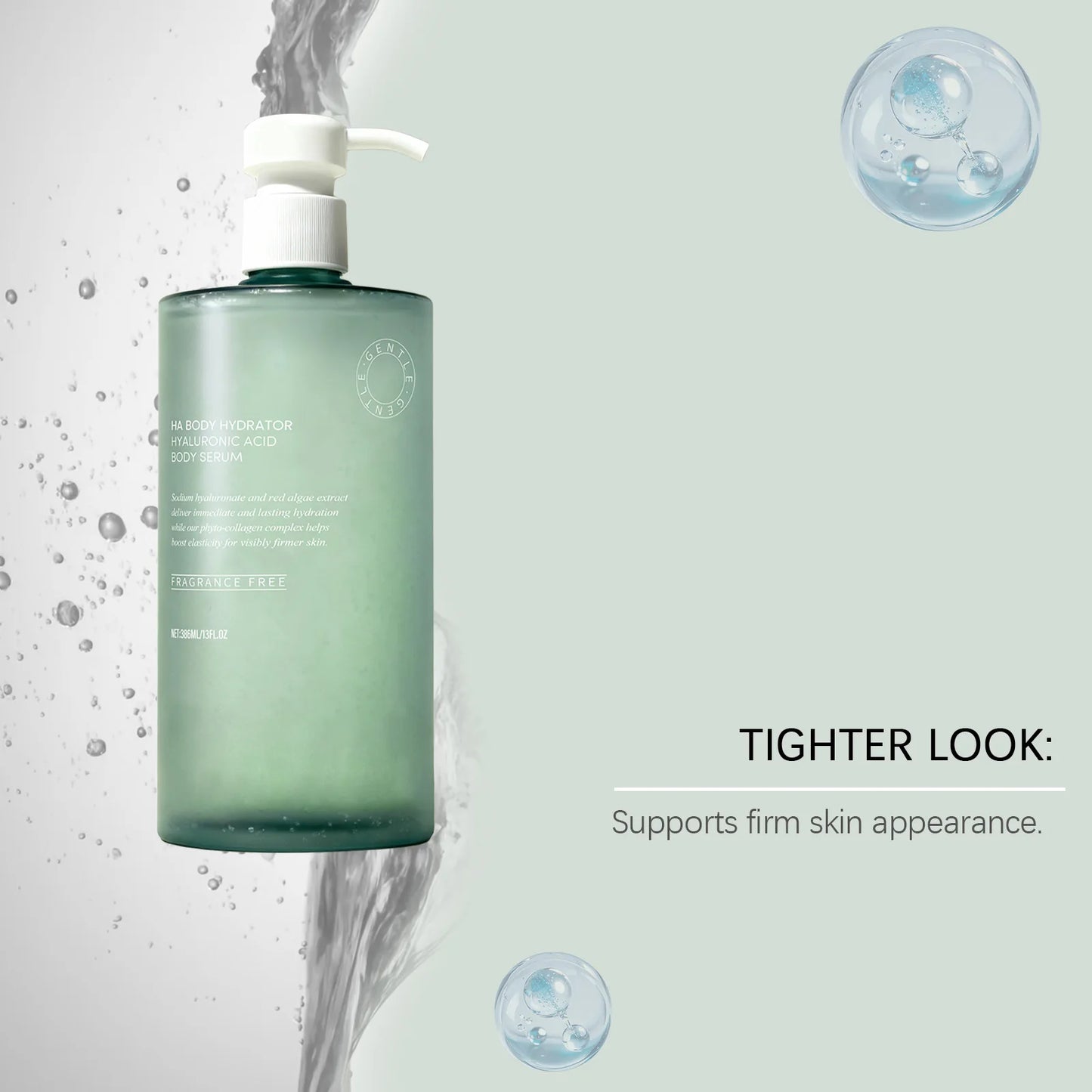 Hyaluronic Acid Body Serum - Moisturizes, Softens Skin, Enhances Elasticity, Smooth, Refreshing, and Hydrating