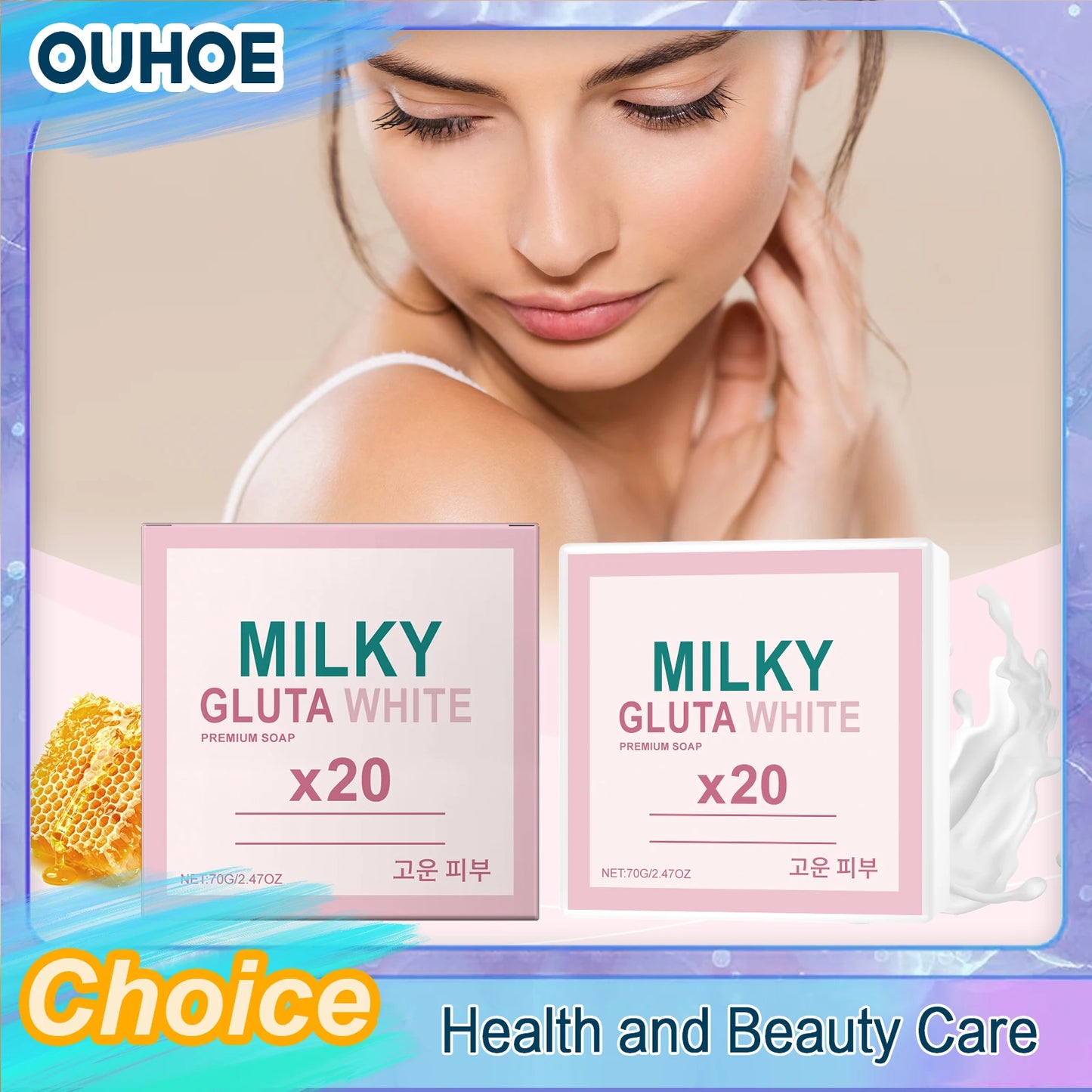 Milk Moisturizing Soap Cleansing Nourish Rich Foam Reduce Dark Spot Oil Control Bleaching Brightening Body Bathing Handmade Soap