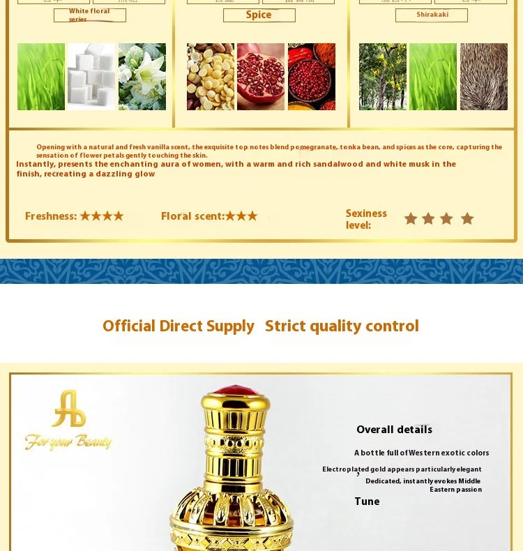 Arabian Perfume Woody Men Perfume Spray Flirting Pheromone Floral Long Lasting Romance Attract Women Valentine's Day Gift