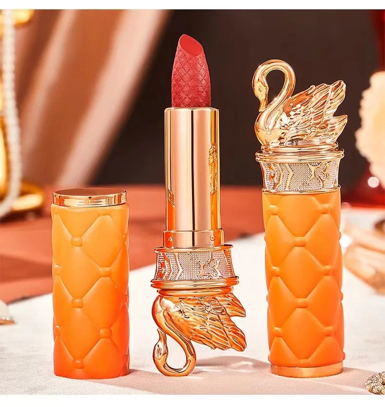 Swan Velvet Matte Lipstick Waterproof Long Lasting Red Matte Korean Full Coverage Lip Makeup
