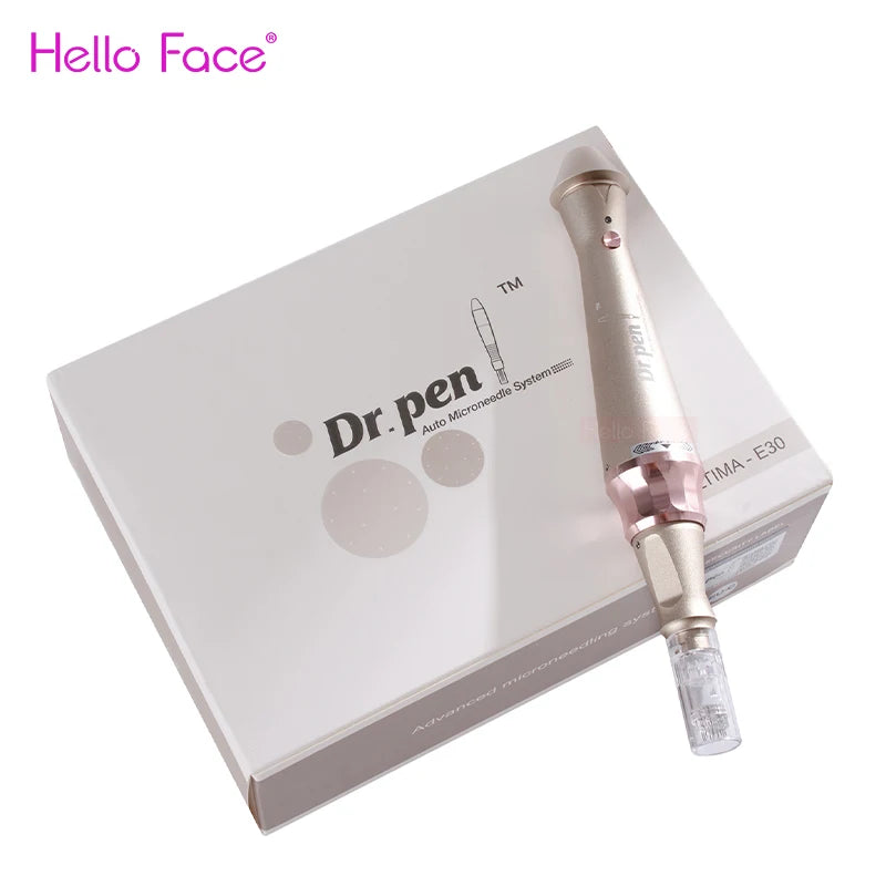 Original Dr. pen Ultima E30 Wireless Golden Derma Pen 0.25 mm needle length