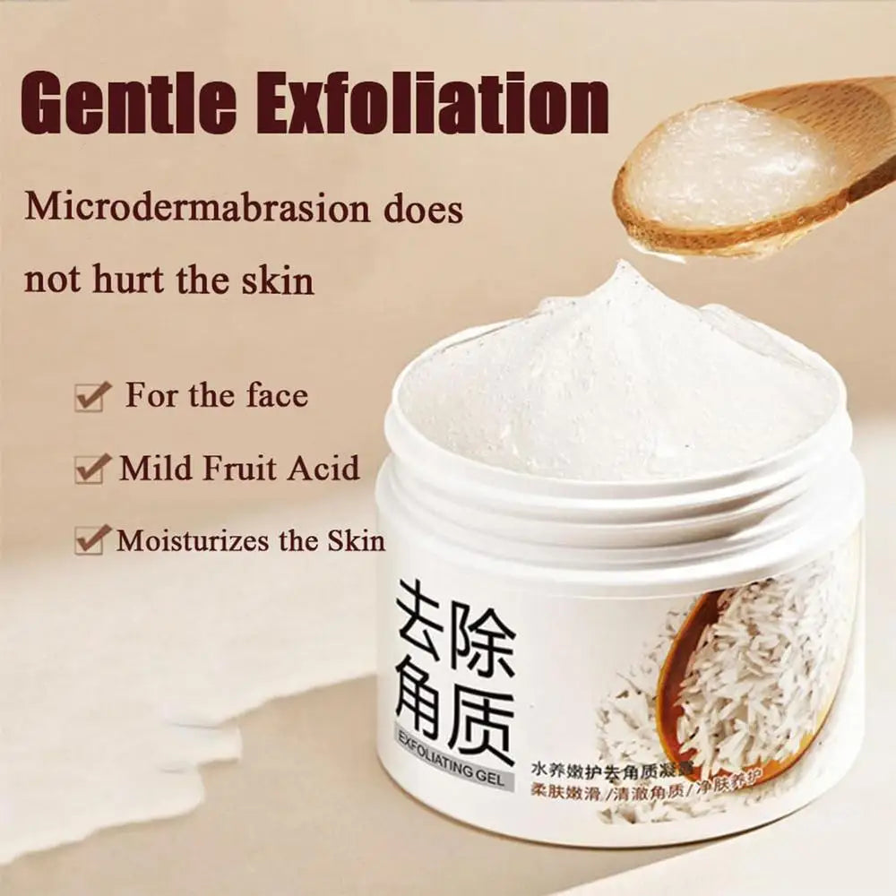 Exfoliator Facial Scrub Gentle Brightening Rice Cream And Gel Full Body Cleanser Scrub For Women Of Any Skin Type Moisturizing