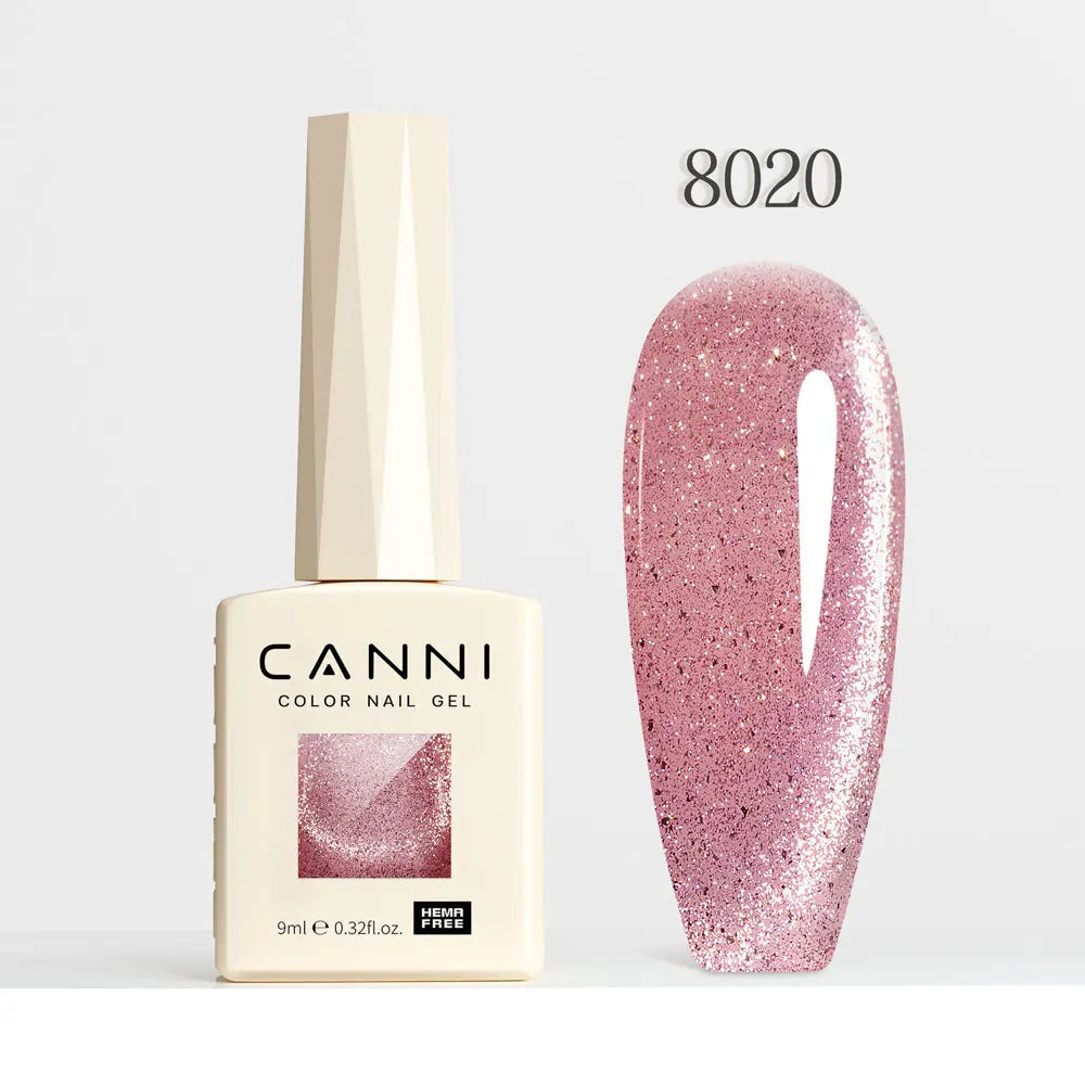 9ml CANNI Nail Gel Polish HEMA FREE Diamond Sparkle Sequin Gorgeous Color Venalisa Semi Permanent Soak Off UV LED Glitter Nails