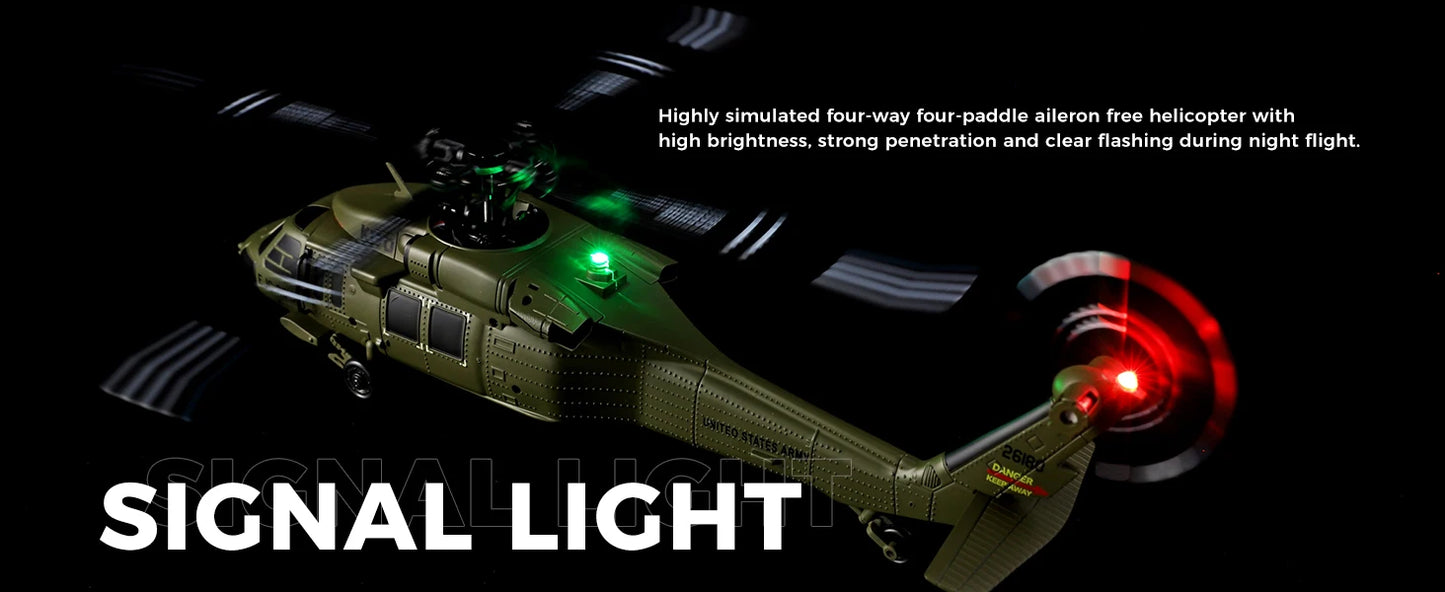 WLtoys K170 RC Helicopter with Gyro UH-60L 4CH Remote Control Brushless Helicopters with LED Light Airplane Toys for Kids