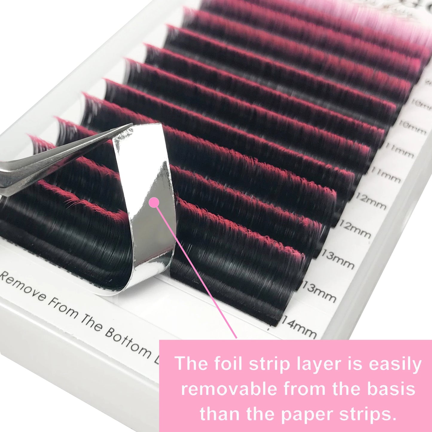 0.07mm Ombre Easy Fan Lashes Extension C/D Curl Wispy Natural Soft Gradient Pink/Blue/Green/Purple Volume Fans Silk Mink Lashes