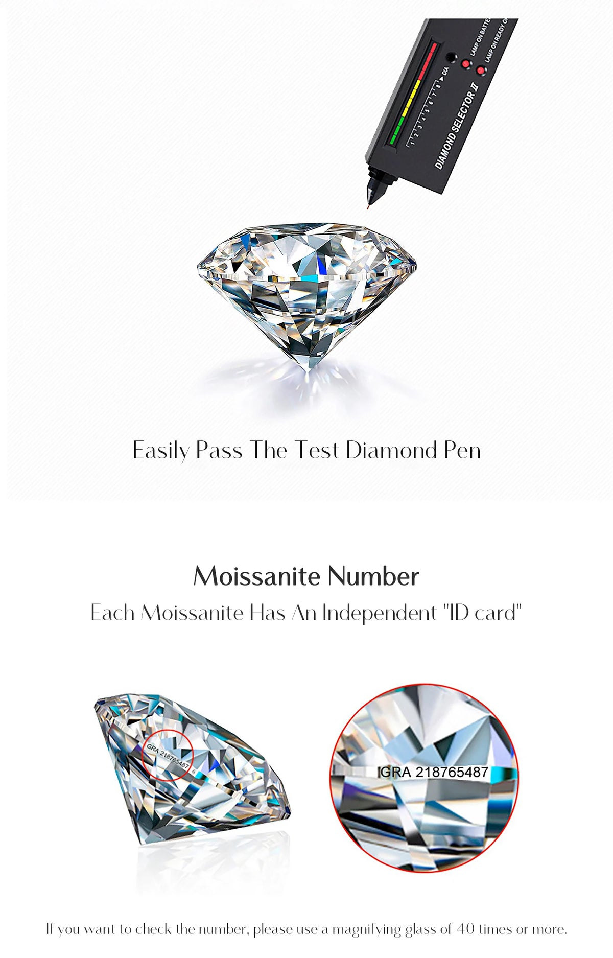 MODIAN Fashion Stacking Slim Rings 925 Sterling Silver Sparkling Round Moissanite Rings For Women Fine Jewelry