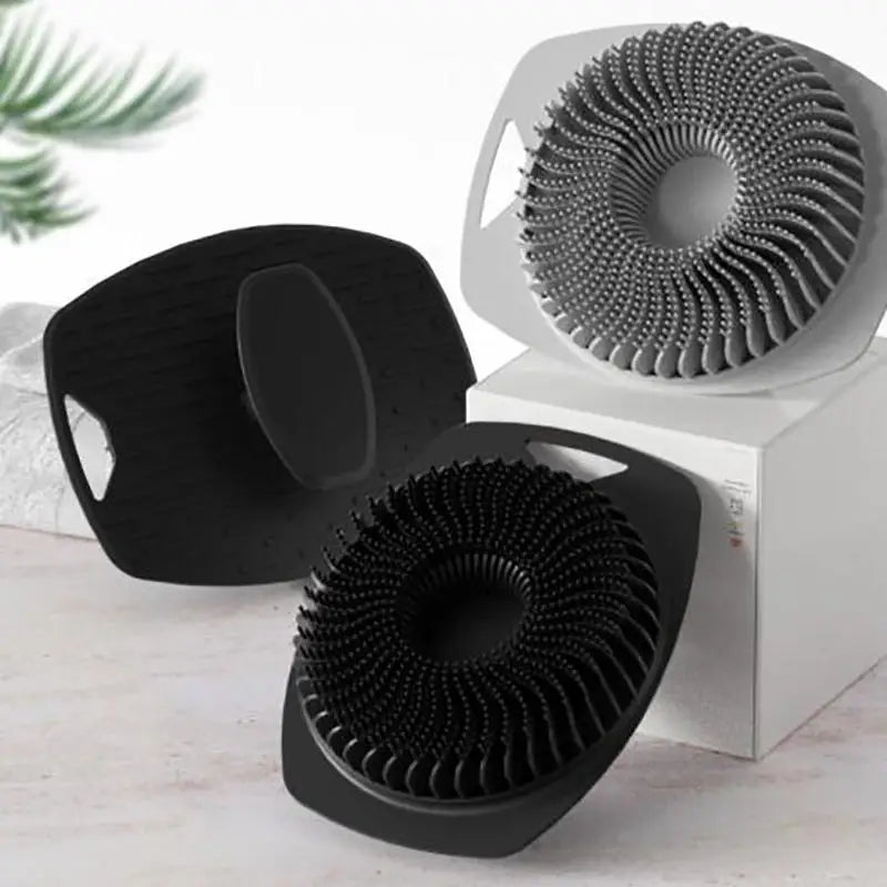 1/5pc Soft Silicone Exfoliating Brush Cleanser Manual Body Cleansing Body Care Scrubber Shower Gentle Massage Bath Brush For Men
