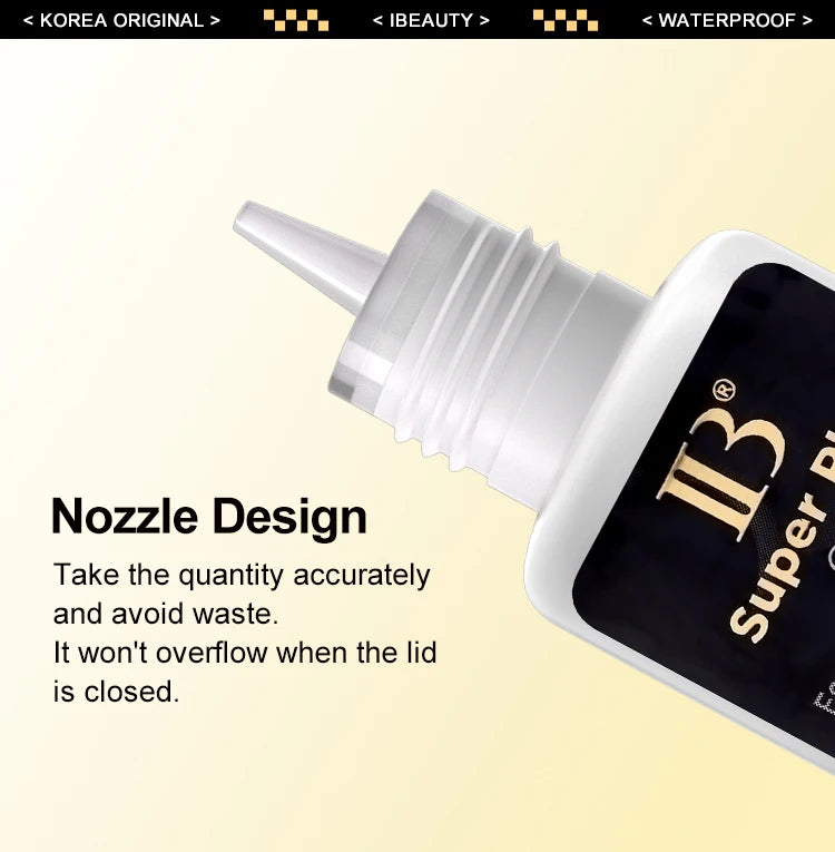 20 Bottles Original IBeauty Super Plus Glue for Eyelash Extensions 5ml Korea Golden Cap False Eyelash Glue Makeup Tools Supplies