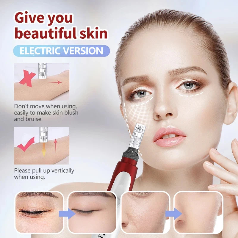 Derma Pen Ultima N2 Professional Micro Skin Pen Wireless Electric Skin Repair Tool Kit 0.25mm Needle Skin Care Device