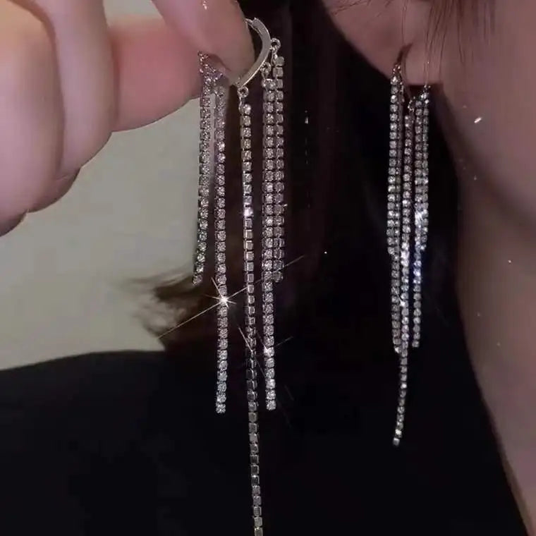 2023 New Fashion Trend Unique Design Elegant Delicate Green Zircon Flower Earrings For Women Jewelry Wedding Party Premium Gifts
