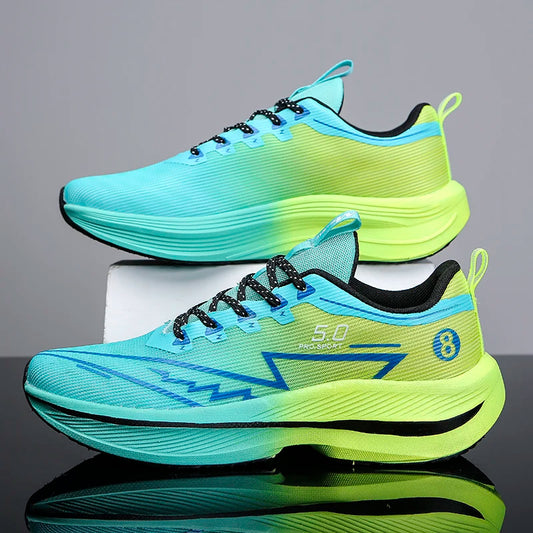 New Men's Running Shoes Cushioning Carbon Plate Racing Marathon Athletic Shoes Comfortable Non-slip Sports Tennis Shoes