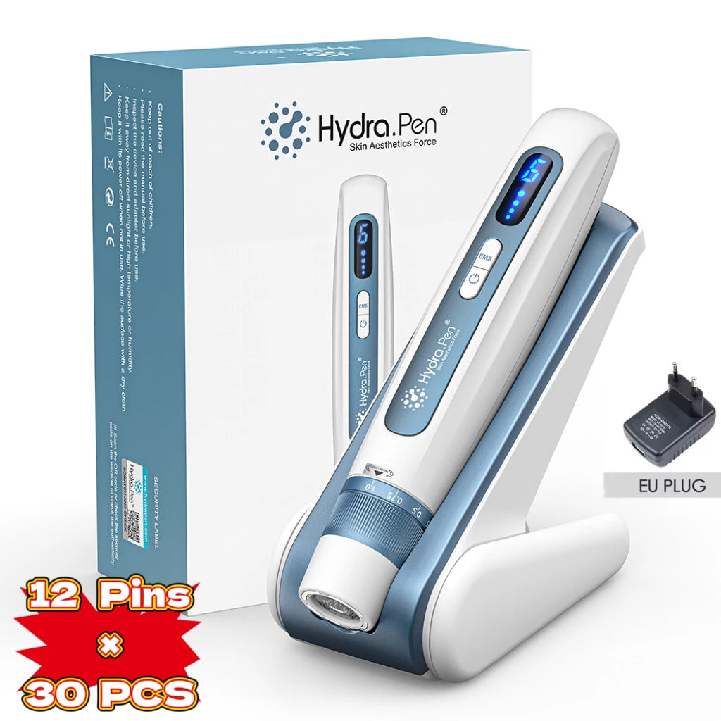 Hydra pen H5 EMS Microneedling Pen with 30PCS Cartridges Needle Length 0.25 mm