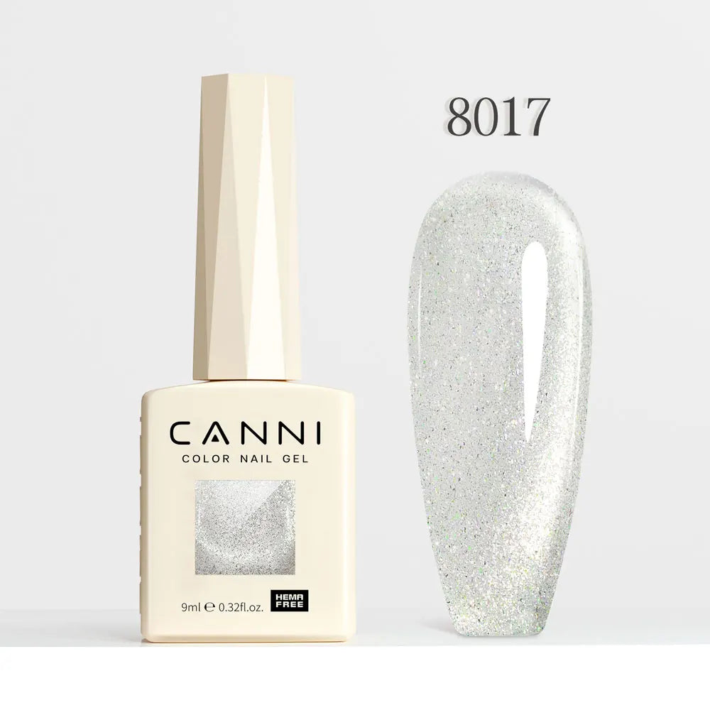 9ml CANNI Nail Gel Polish HEMA FREE Diamond Sparkle Sequin Gorgeous Color Venalisa Semi Permanent Soak Off UV LED Glitter Nails