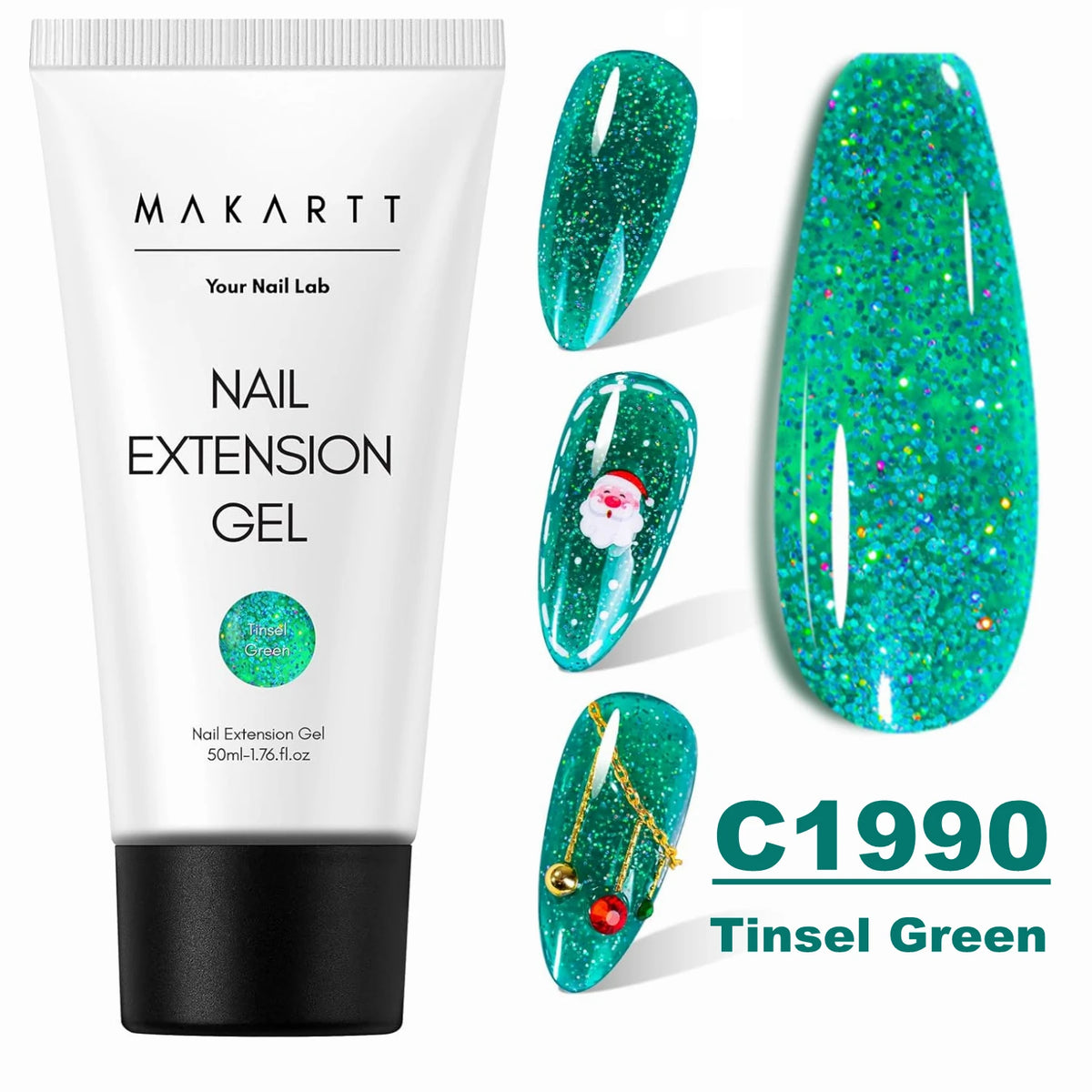 Makartt Poly Nail Extension Gel 50ML Hema Free Natural Pink Builder Gel UV LED Cured for Nail Art DIY Salon