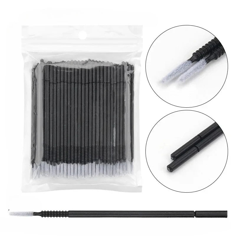 100 Pcs Disposable Spiral Mascara Brush Handle Microbrush Applicator Lashes Brushes Eyelash Extension Makeup Tools lash brush