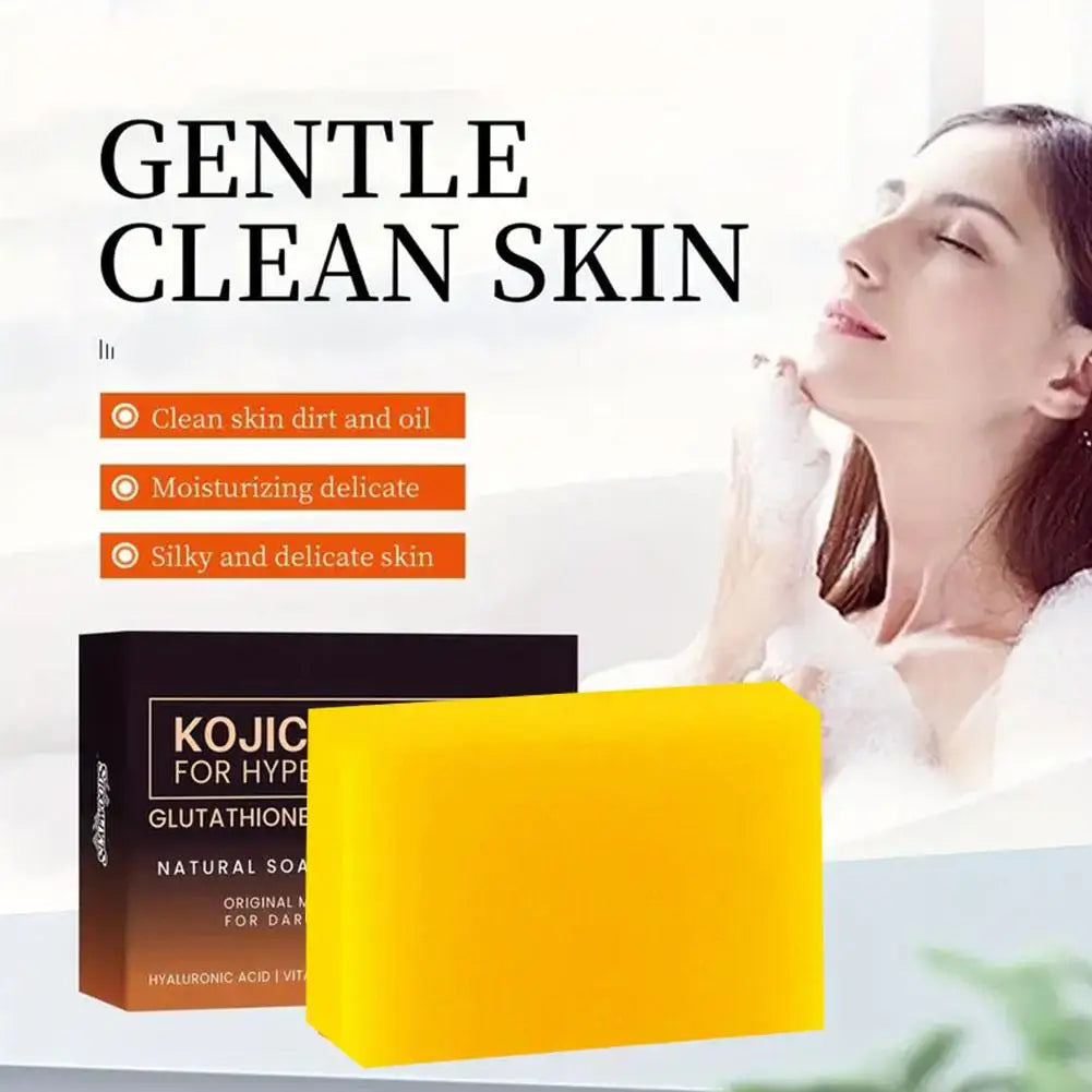 1/2Pack Kojic Acid Soap Handmade Soap Bar with Vitamin C, Retinol & Collagen, Skin Care Cleansing Dark Spot for Body & Face Wash
