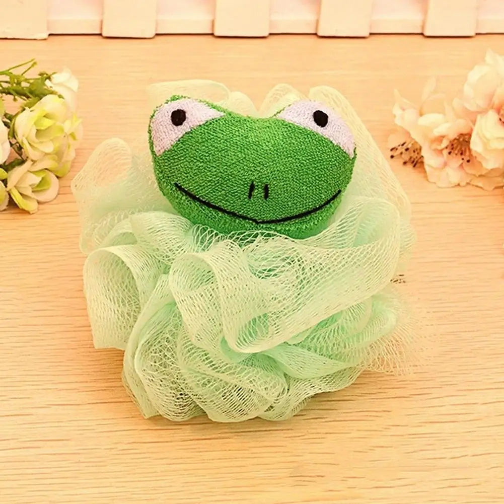 Bath Sponges Animal Kids Loofah Bath Pouf Mesh Animal Toy Bath Sponge Colorful Cartoon Body Scrubber Balls Shower Mesh for Kids