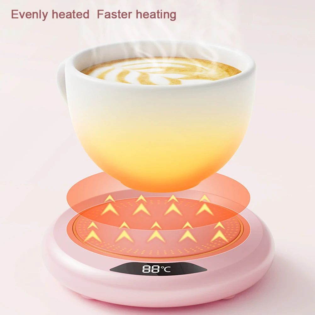 USB Cup Warmer Coffee Mug Heating Coaster 3 Temperature Setting Thermostatic Hot Plate Milk Tea Water Heating Pad Cup Heater