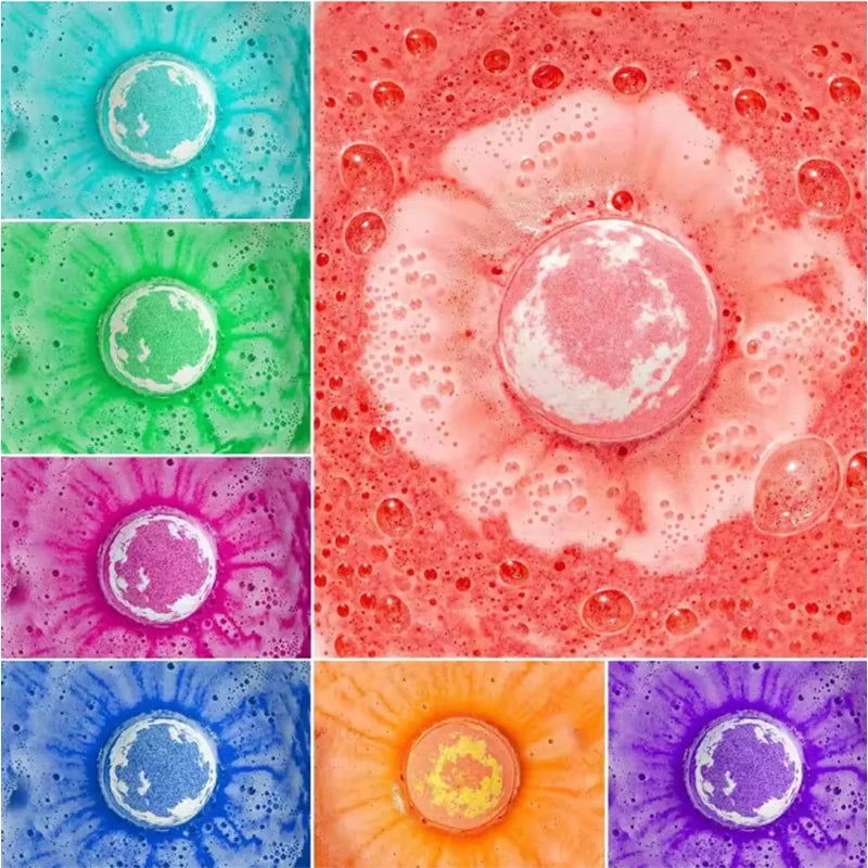 1/2 Box Kids Bath Fizzies Gift Set Natural Mega Bubbles Bath Fizzy with Surprise Ocean Toys