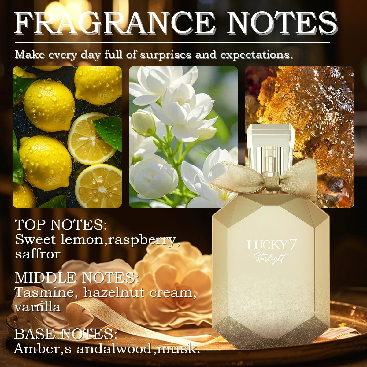 MINISO LUCKY 7 Women Perfume Original Luxury Floral Fruity Eau De Parfum Designer Fragrance For Woman Body Spray 100ml