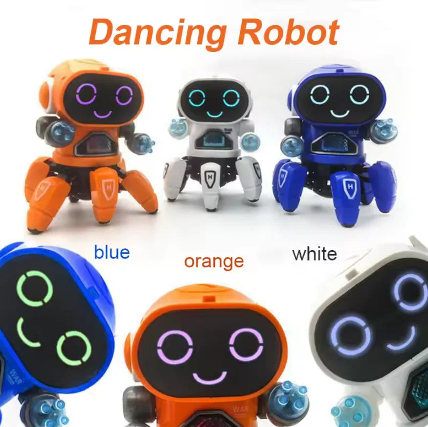 Kids Dance Robots Music LED 6 Claws Octopus Robot Birthday Gift Toys For Children Early Education Baby Toy Boys Girls
