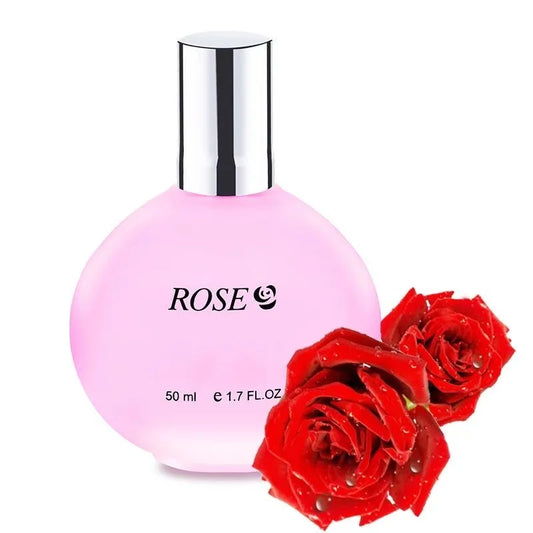 50ML Rose Men Perfumes Lily Jasmine Women Perfume Fragrance Spray Flirting Pheromone Long Lasting Floral Vibrant Valentine Gift