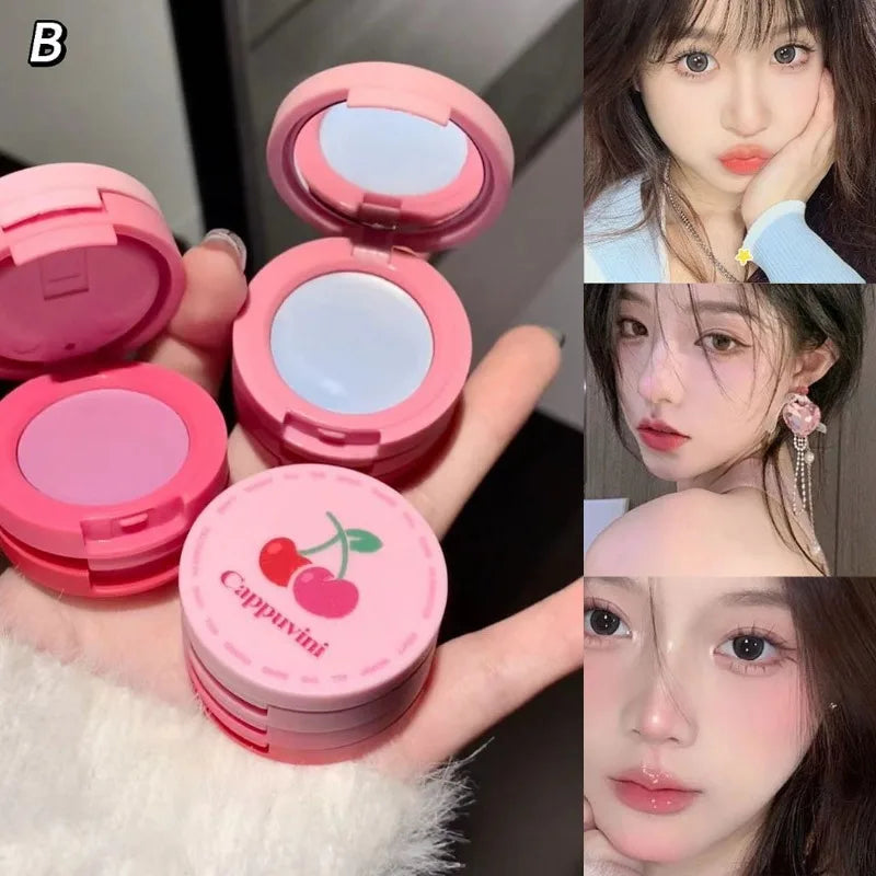 3 in 1 Cream Blush Cherry Watermelon Red Blushes Waterproof Lasting Matte Beauty Blush Cream Peach Face Blush Makeup Cosmetic