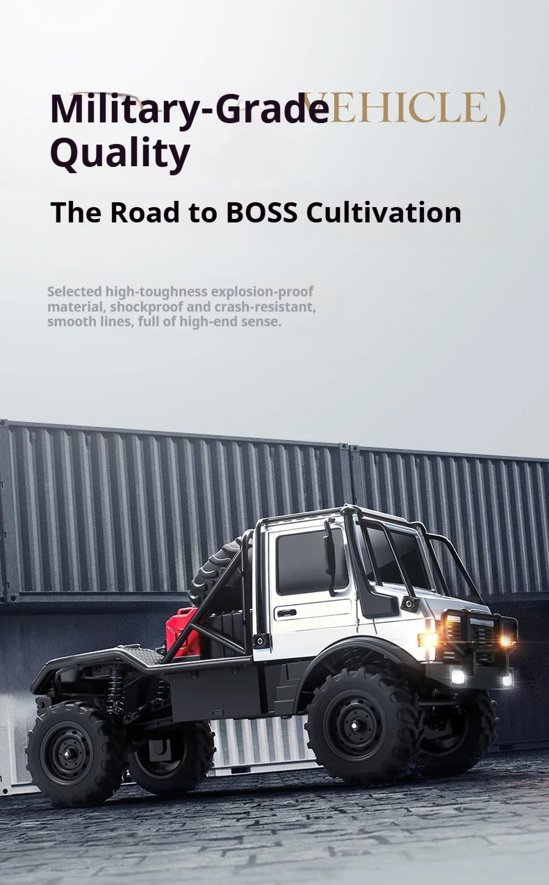 MN333 RC Car Unimog U4000 2.4GHz 1:18 4WD Full Proportional Throttle Steering Off-Road Vehicle Toy Gift Boy