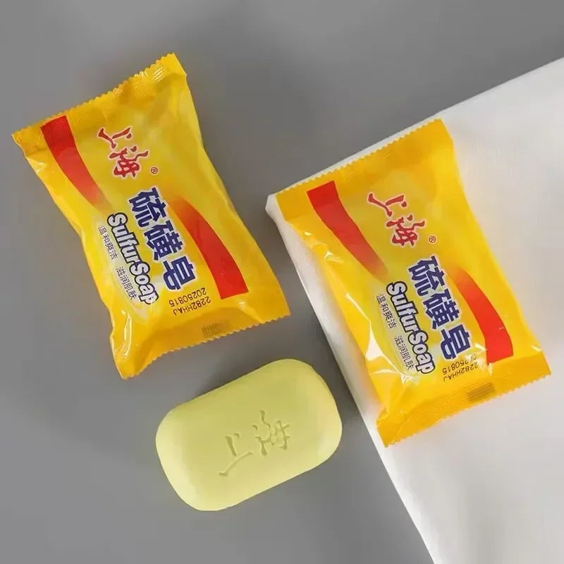 Shanghai Sulfur Soap 5/3Pcs Bath Soap For Deeply Cleanse The Skin Cleaning Hands And Face Keep Comfortable Cleaning Unisex