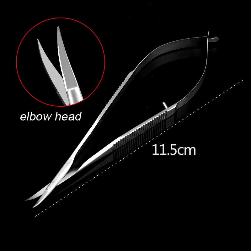 1pcs Corneal Scissors Micro Surgical Vannas Titanium Stainless Steel  Micro Scissors