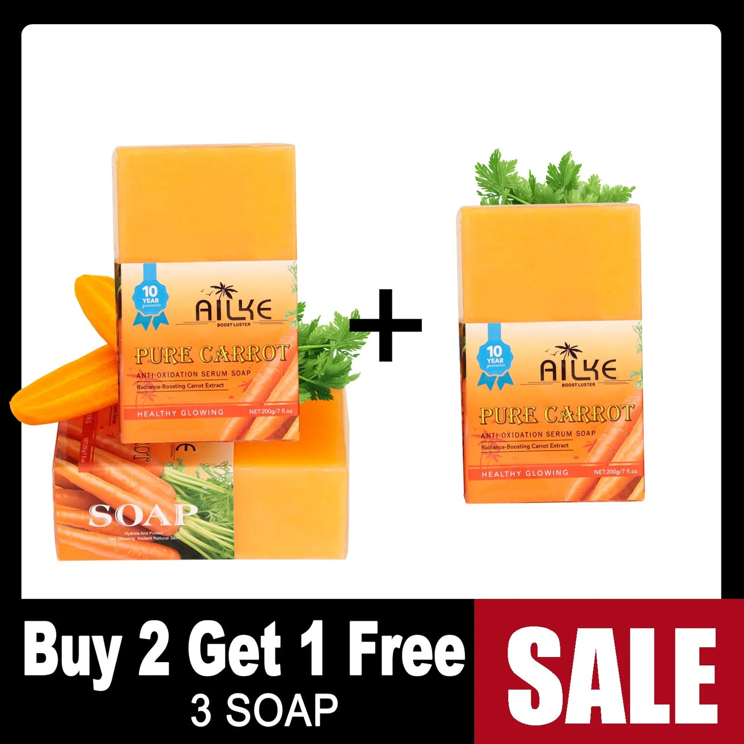 LKIAE Whitening Women Set, With Vitamin C, Natural Papaya, Carrot, Remove Dark Spots, Melanin, Skin Moisturizer, Hydrating
