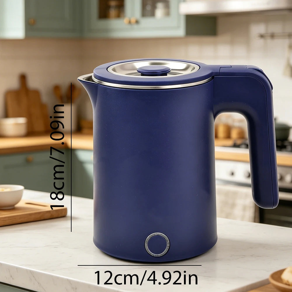 Portable 1.0L Stainless Steel Electric Kettle Smart Travel Water Boiler Tea Coffee Maker Heating Pot For Home Hotel