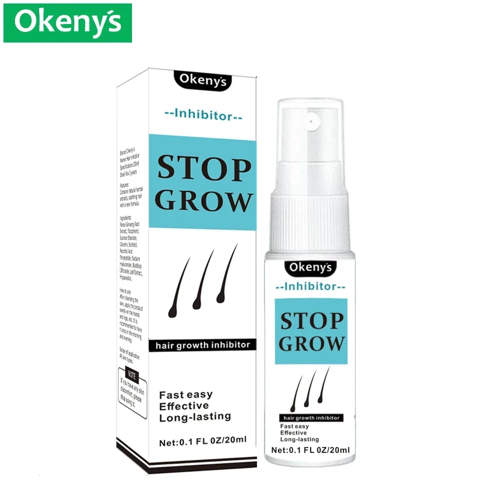 20ML Powerful Permanent Painless Hair Removal Spray Stop Hair Growth HAIR Inhibitor Shrink Pores Skin Smooth Repair Essence H110