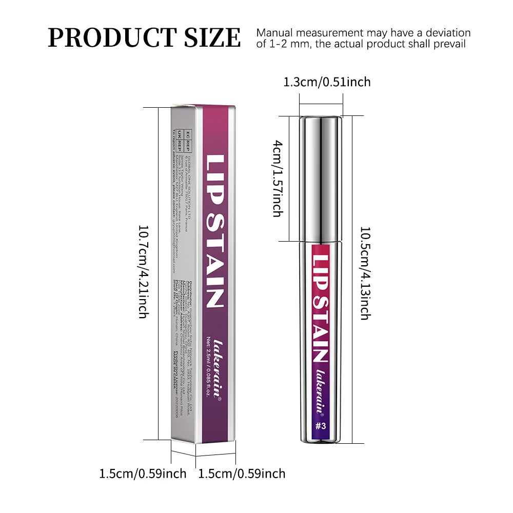 Long Lasting Waterproof Peel Off Lip Stain Lip Tint Transfer Proof Non-stick Cup Matte Reveal Lip Stain Cosmetics for Women