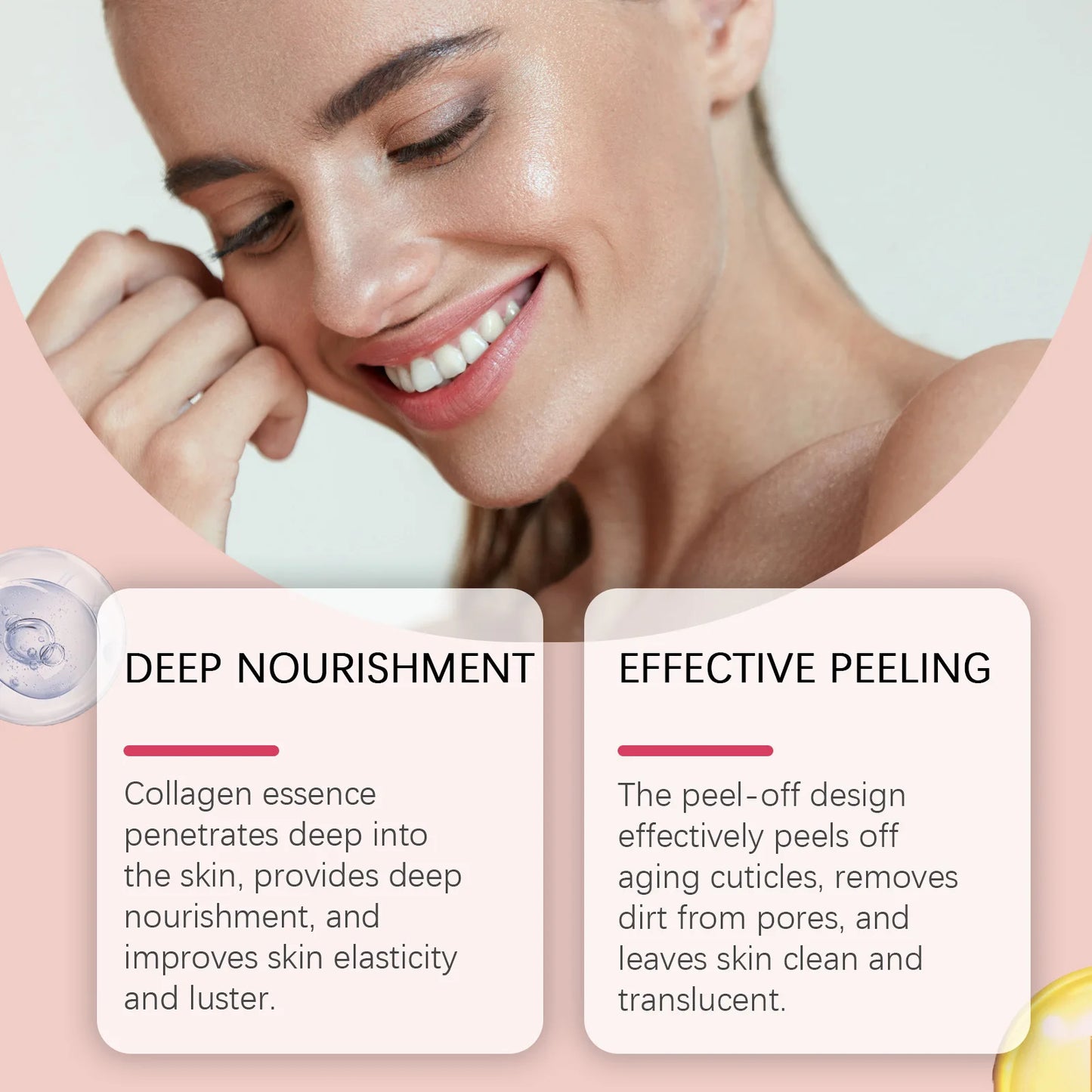 Hoygi Collagen Night Wrapping Mask Deep Nourishment Skin Firming Brightening Skin Tone Shrink Pores Mild Formula Sleeping Mask