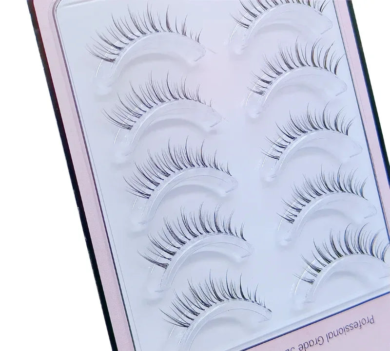 U-shaped False Eyelashes K-Pop Idol Lashes Zhang Yuanying Inspired Comic Eye Lashes Natural Wispy Lash Extension
