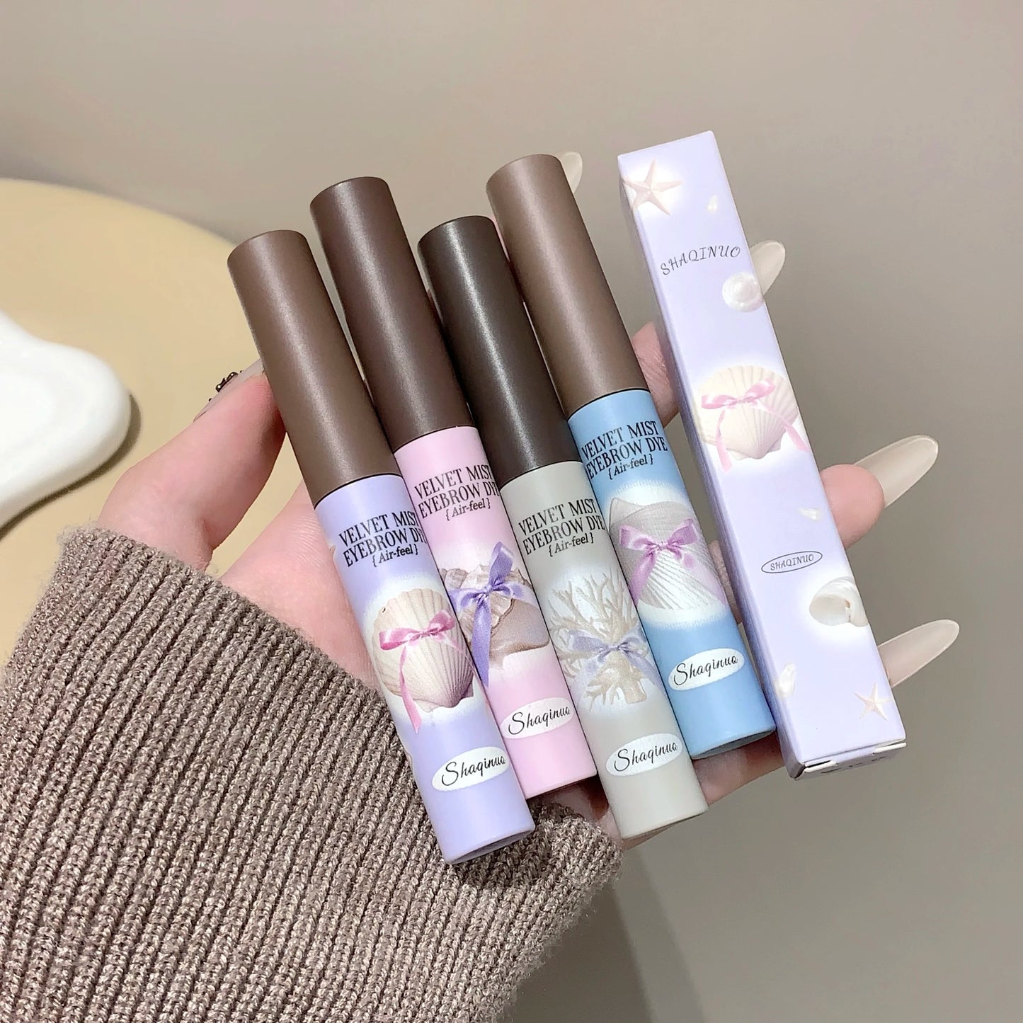 Cute Natural Mist Eyebrow Enhancer Dye Gel Tint Mascara SHAQINUO Long Lasting Quick Dry Dyeing Brow Tattoo Tint Brow Makeup