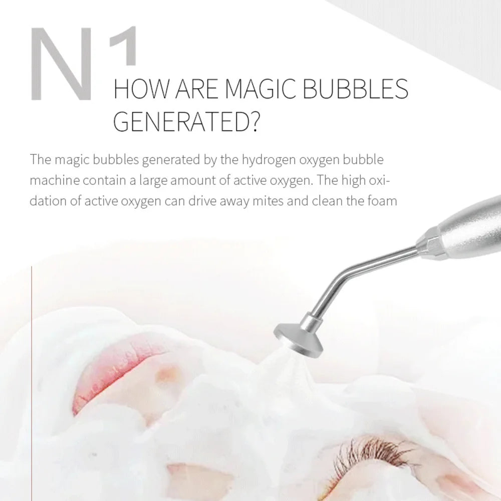 Hydra Bubble Skin Beauty Oxygen Facial Cleaning Ultrasonic Skin Scrubber Deep Face Cleaning Super Bubble Hydro Machine