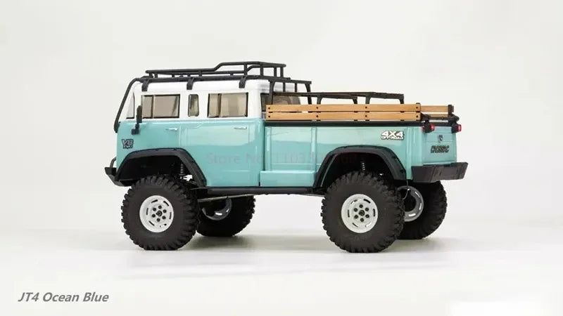 CROSSRC EMO JT4 RTR Simulation Climbing Truck Four-Wheel Drive Off-Road Rc Remote Control Electric Model Car Ocean Blue