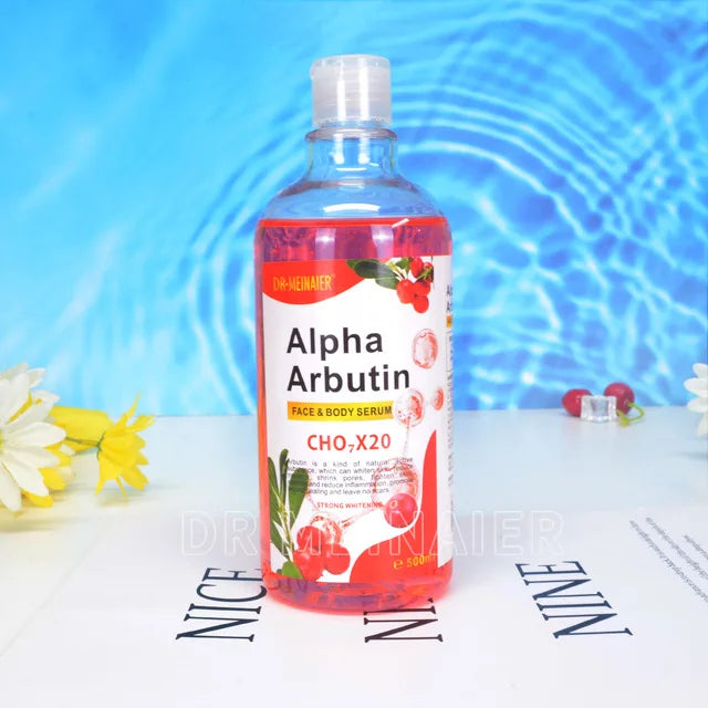 500ML Vitamin C AHA HYALURONIC& NICOTINAMIDE Face Serum Spots Eraser Corrector Whitening Moisturizing Lightening Body Cream