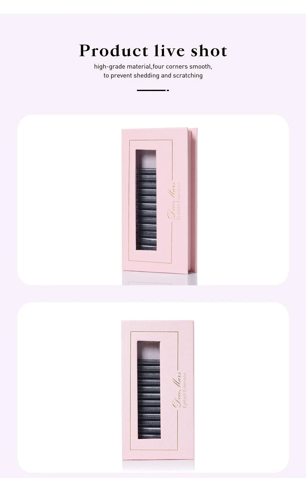 DeceMars U-Shaped 8D Eyelash Extensions (12lines/Tray)
