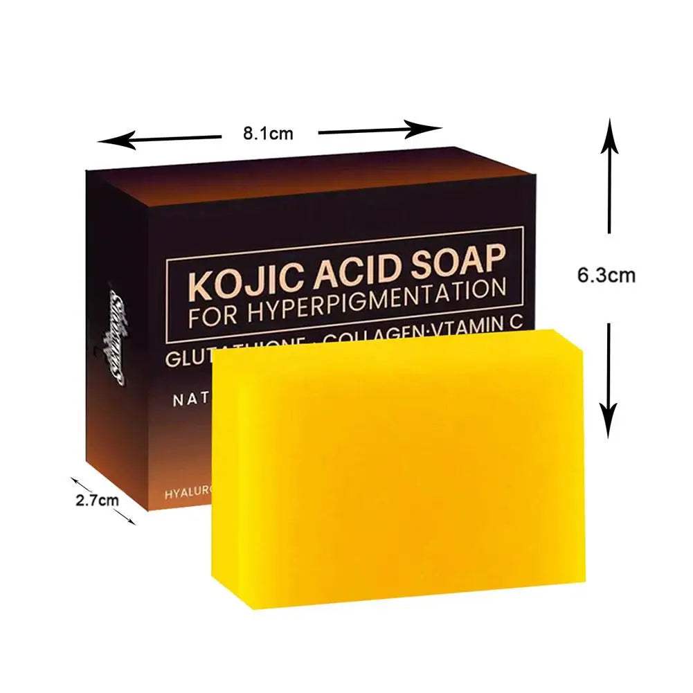 1/2Pack Kojic Acid Soap Handmade Soap Bar with Vitamin C, Retinol & Collagen, Skin Care Cleansing Dark Spot for Body & Face Wash